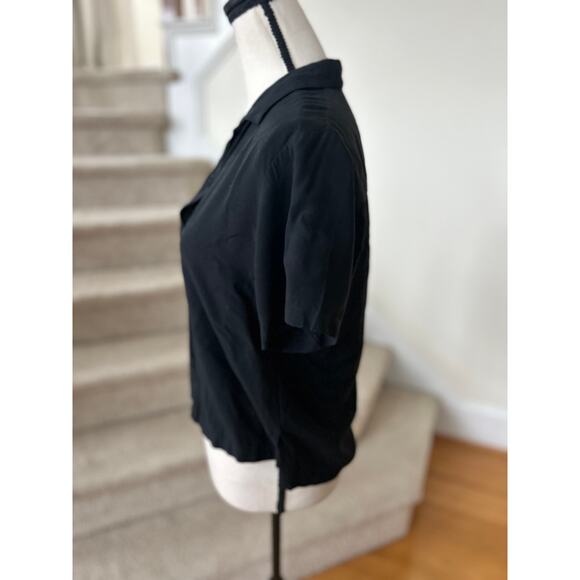 Jams World Black Short Sleeve Button Down Shirt - Picture 2 of 5